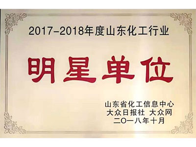 2017-2018山东化工行业明星单位1